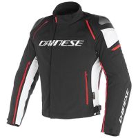 Dainese RACING 3 D-DRY sportovní bunda černá/bílá/fluo-červená vel.52